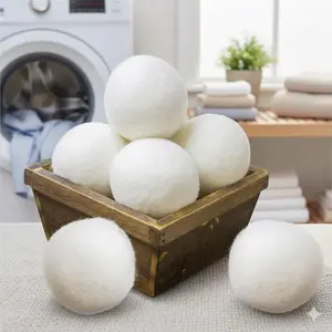 Reusable Dryer Balls: Eco-Friendly Fabric Softener Alternative for Softer Clothes, Reduces Wrinkles, Static & Drying Time. Energy Efficient, Protects Fabrics & Enhances Dryer Performance.