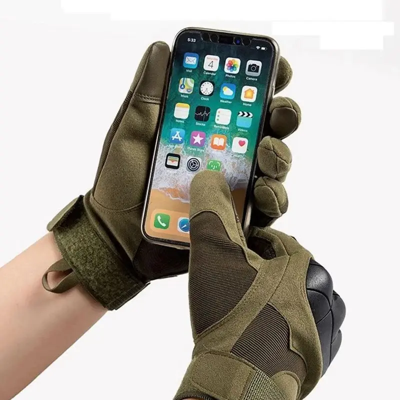 Tactical Gloves Shooting Gloves, Touch Design Fitness Protection, Workout Accessories, Sports Motorcycle Hunting, Full Finger Walking Gloves, Adjustable Straps