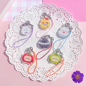 Love and Deepspace Mascot Glitter Phone Charms | Bunbun Artsy Birb Happy Snowman Grumpy Crow Sunny Apple | Xavier Rafayel Sylus Zayne Caleb