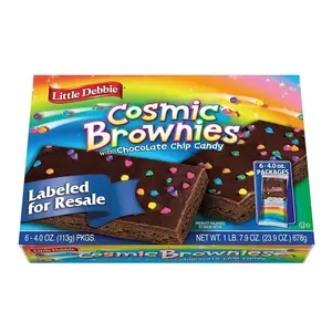 Little Debbie Cosmic Brownie Single-Serve Caddie, Chocolate, 4 Ounce (Pack of 6)