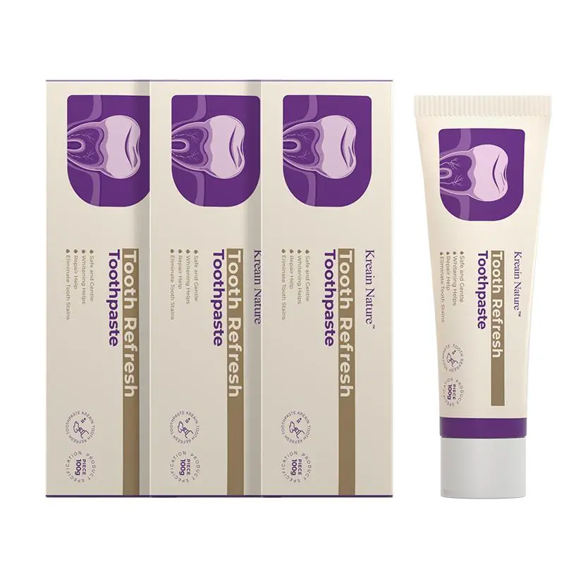 Kreain Nature Pasta dental para el cuidado bucal:  stain removal gentle care, protege su salud bucal con suavidad, una opción segura para solucionar la hipersensibilidad dental y los problemas de encías.