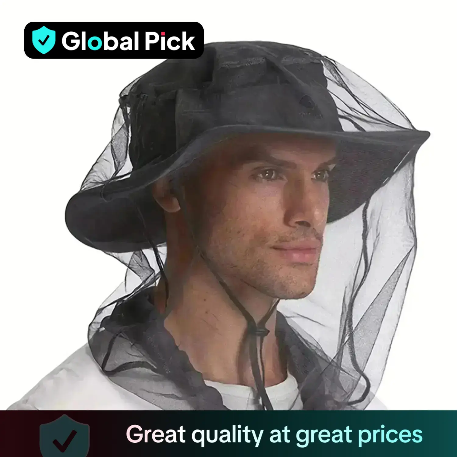 Mesh Face Mask, Outdoor Anti-mosquito Mesh Mask, Face Cover for Men & Women, Outdoor Sports Mask