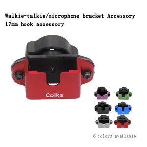 For Yaesu FT7800/7900R/6000R Mh48 Handheld Mic Mount Holder Hook Accessory,Zastone D9000/Ouxun Car radio handheld microphone 17mm Mount Hook, Fits 17mm Ball Head Phone Stand，Two-way Radio hook bracket Accessory