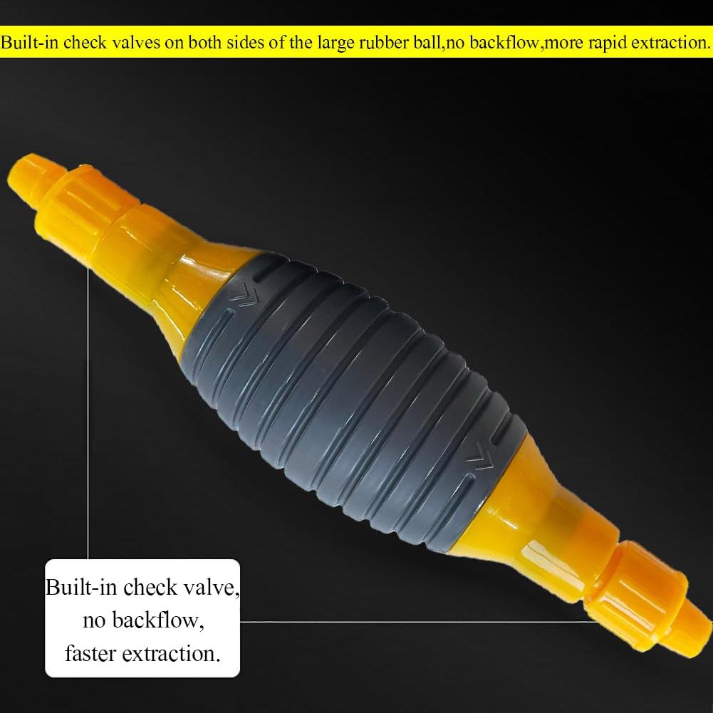 Multifunction Liquid Sucker Pump,High Flow Manual Fuel Pump 6.5 Ft Hose -Portable Hand Siphon Transfer Pump Kit fit for Gasoline Oil Diesel Water Liquid Fluid