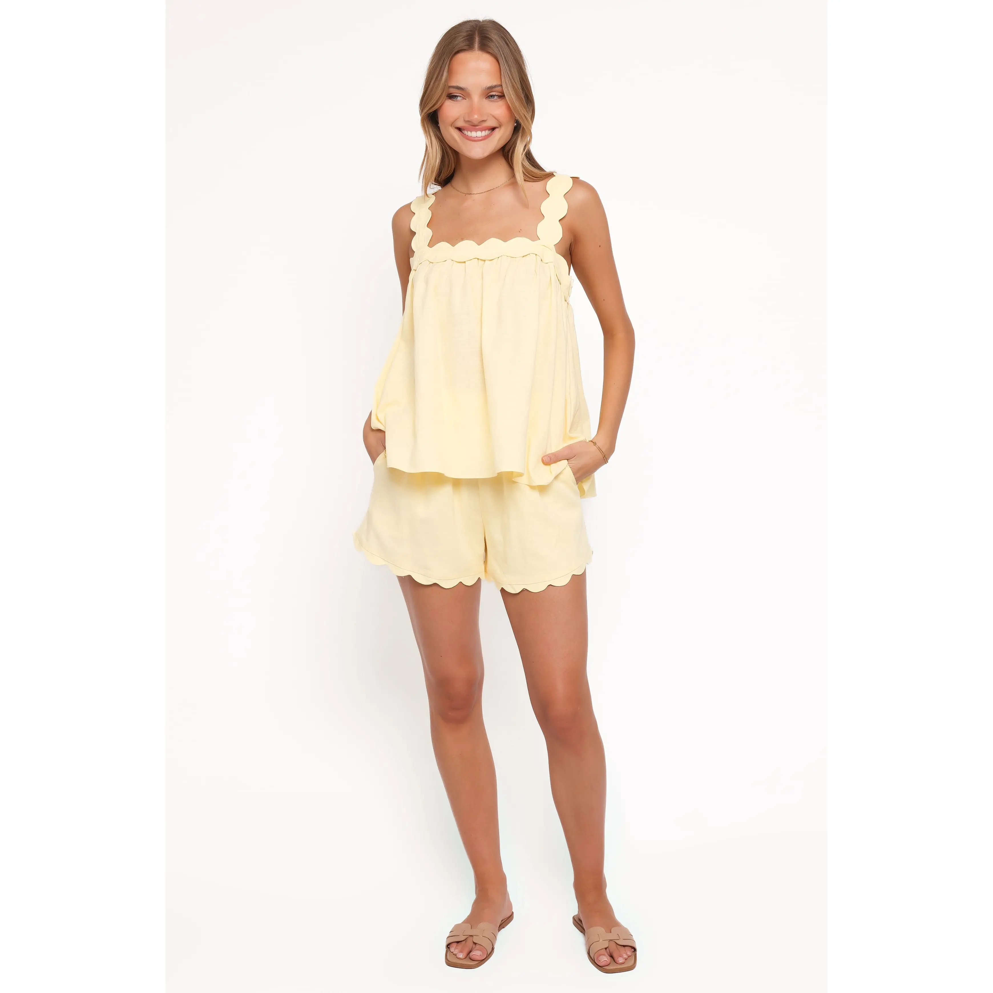 Lillian Short Set - Yellow