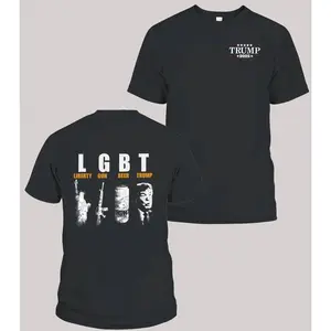 Lgbt Trump 2 Sides Shirts Trump Supporters Tee Funny President Graphic Unisex Trending T Shirt