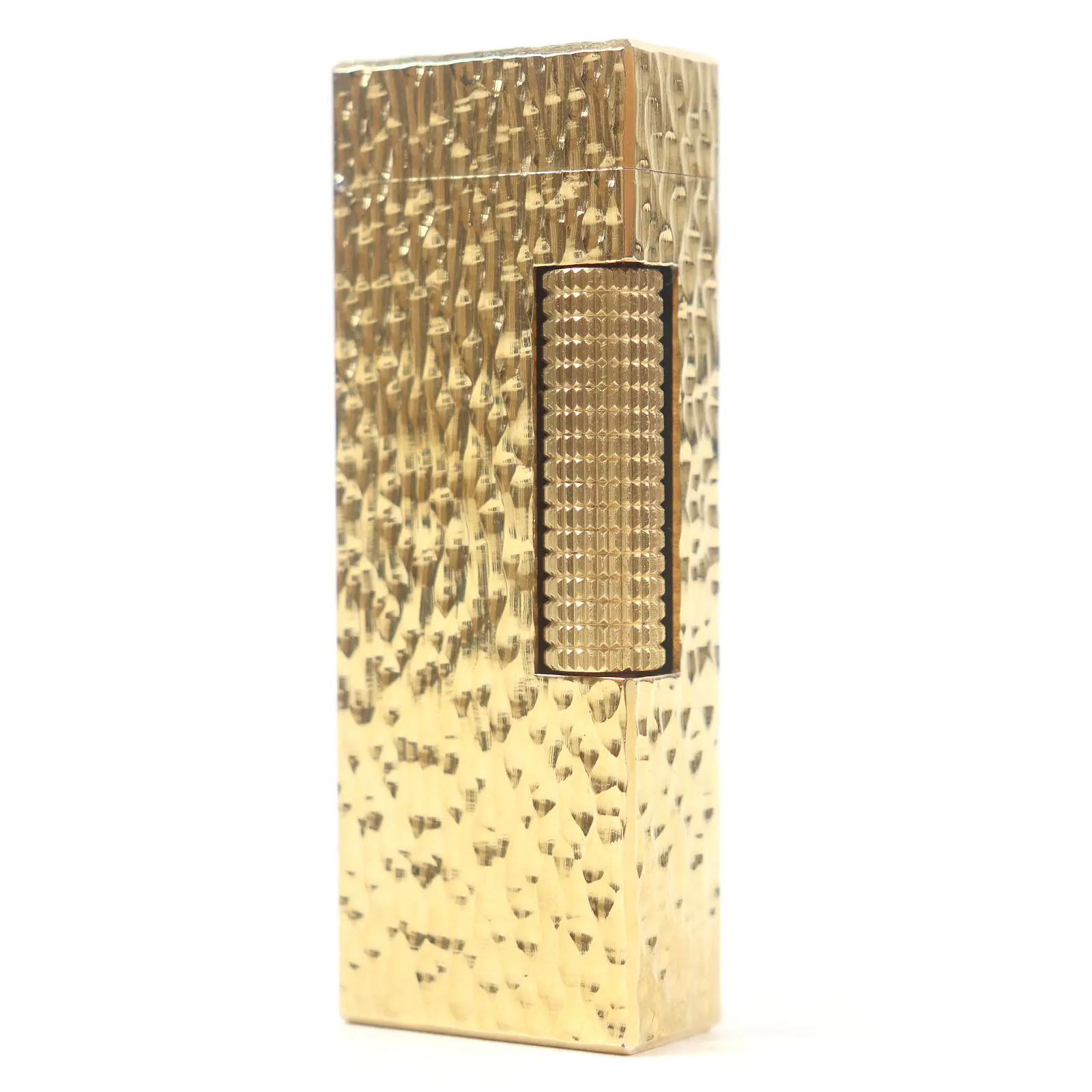 Pre-owned Dunhill Stainless Small Leather Goods All over pattern square roller lighter