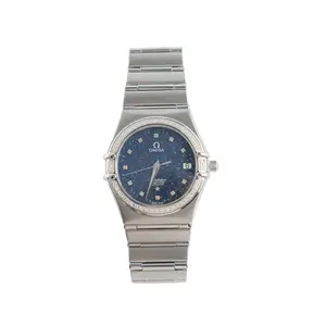 Omega Constellation Series Blue Starry Sky Watch with Mechanical Movement, 35.5mm