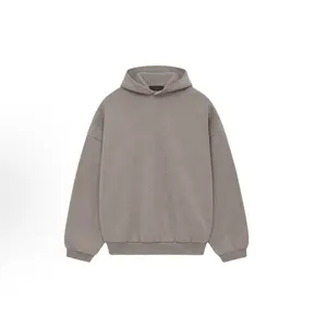 Light Oatmeal Essentials Hoodie Good Hrnd Men's Hooded Sweatshirt Loose Fit Trendy Stylish Comfortable Daily Wear