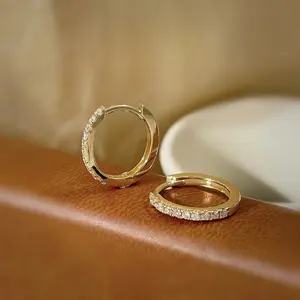 Earrings For Women ARRETES PARA MUJER QUINCENERA FIESTA BAUTISOS BODAS WEDDINGS HOLIDAY EVENTS NN187 Gold Color Retention Copper Geometric Round Fashion OLPacking List Earrings 1 Pair