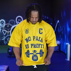 NO PAIN NO PROFIT "PAIN IS TEMPORARY" Tight Mesh Cotton Jersey - Comfortable & Stylish Sports Top