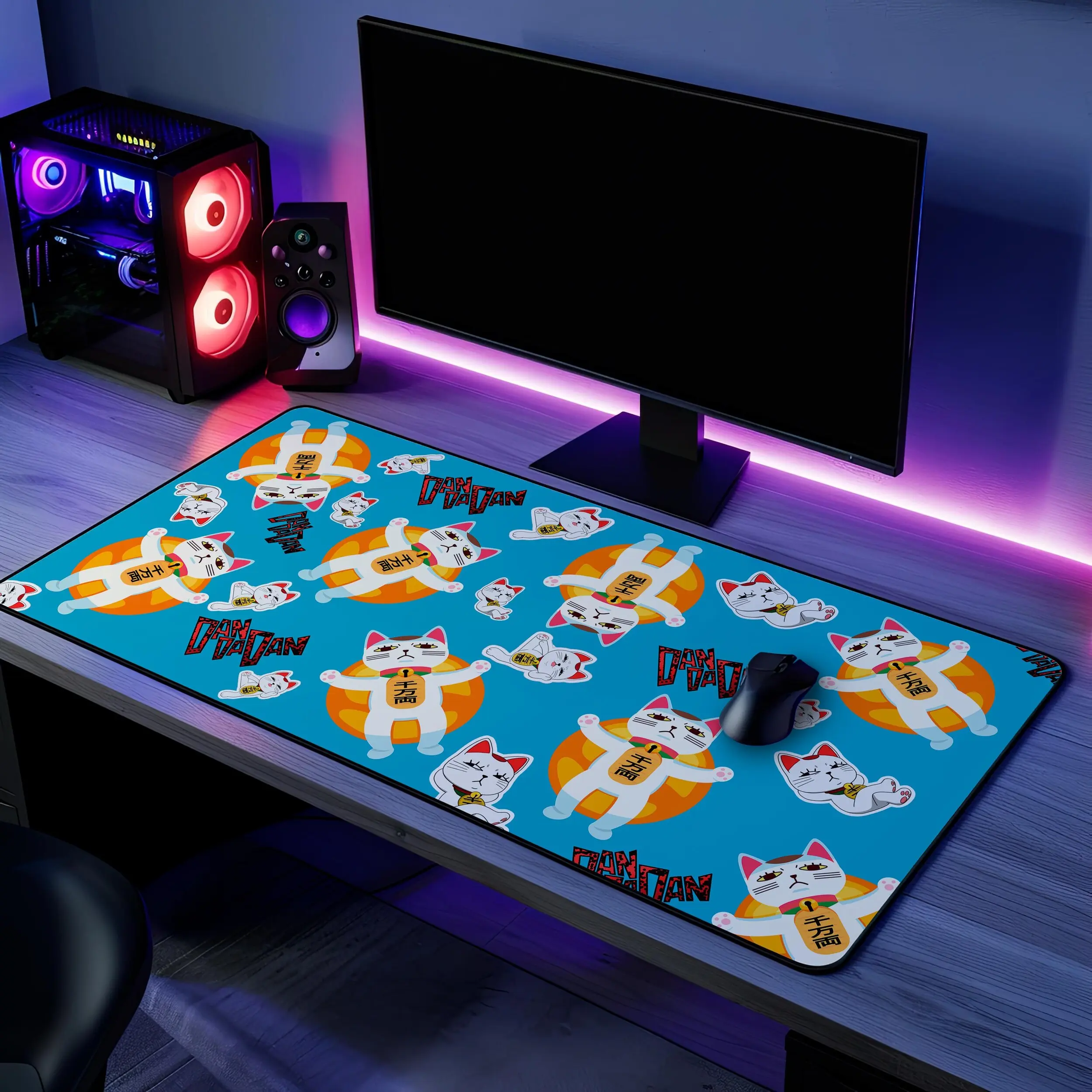 Dandadan Turbo Granny Desk Mat, Vibrant Mouse Pad, Keyboard Mat, Dandadan Anime Desk Mat For Office, Gift For Gamer