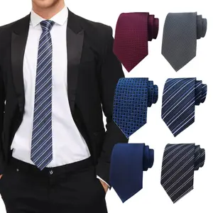 6PCS Men's Tie Necktie Regular Ties for Men Big and Tall Woven Classic, 58 Inch Long