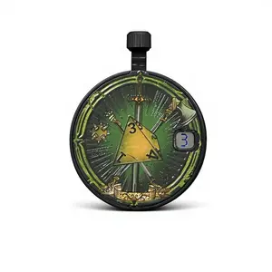 SURPASS Mechanical Pocket Watch Dice Spinner | EDC Metal Fidget Toy & Pendant for D&D | Premium Stainless Steel Role Playing Gift Polyhedral Dice D4