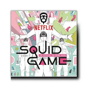 Squid Game: The Official Coloring Book Relaxation Coloring Book with Colored Outlines