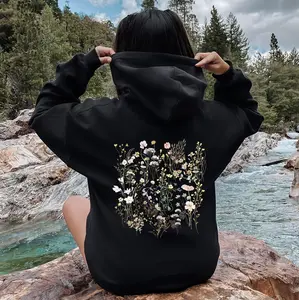 Delicate Wildflowers, Forest Meadow, Pressed Flowers hoodie dandy hoodie