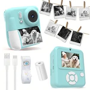 Instant Print Camera, 1080P HD Digital Camera, Pocket Camera, Portable Mini Photo Printer with Mp3 Music Player, Multiple Shooting Modes, Ideal Gift