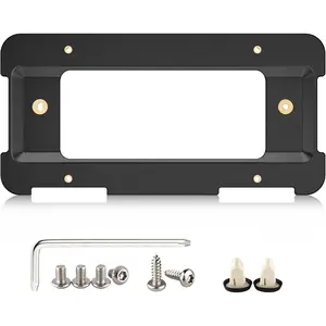 Rear License Plate Frame Bracket Holder Mount Fit for 2005-2024 BMW 1/2/ 3/5 / 6/ X Series, 328i 323i 528i M3, 2002-2019 Mini Cooper 51187160607 & 511882380615/51188238061 Tag Frame