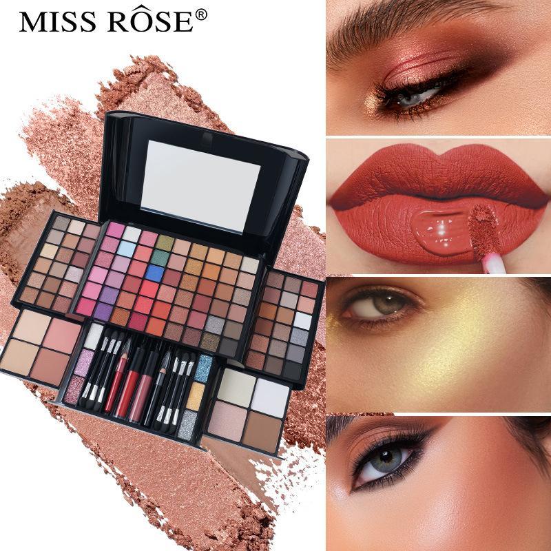 Multi-Functional Makeup Palette Set, Eyeshadow Lipstick Eyeliner Foundation Blush Highlighter and Contour, Perfect Gift, Cosmetic Set, Makeup Kit Set