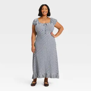 Women's Puff Short Sleeve Maxi Sundress - Universal Thread