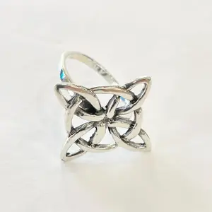 Sterling Silver 925 Knot Ring Jewelry Women