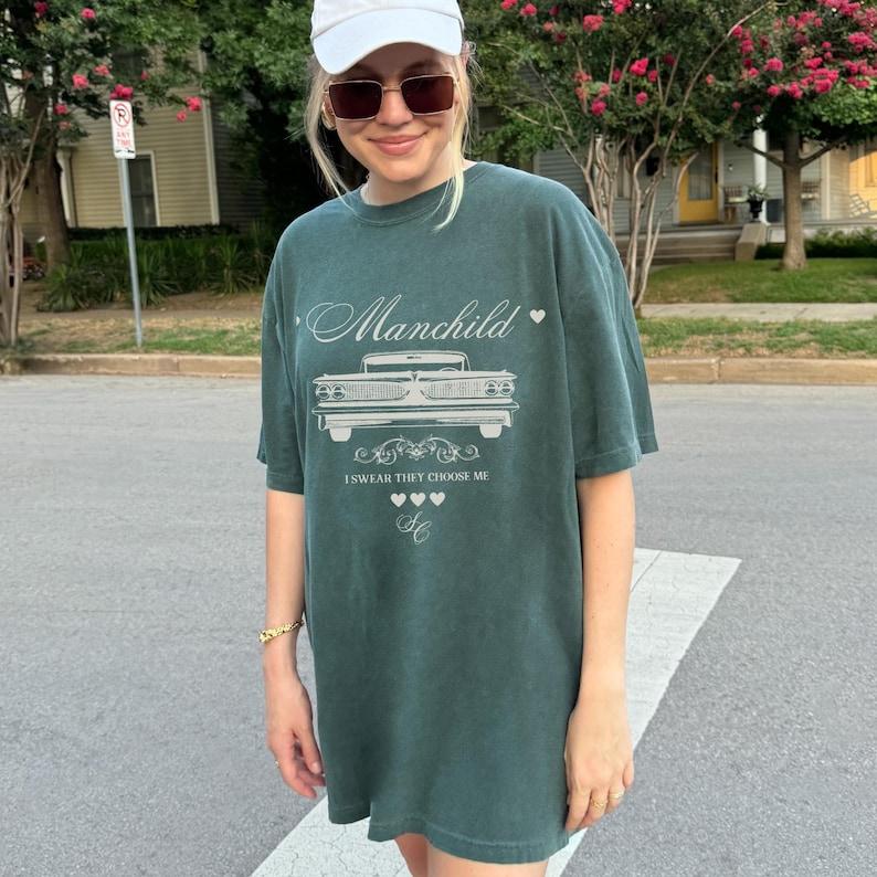 Manchild Shirt, Sab Carp Graphic Tee, Merch Lyrics Concert