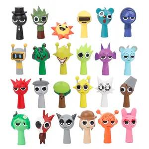 24Pcs Sprunki Incredibox Game Figures - Musical Rhythm Character Mini Statues, Cartoon Collectible Model Toys for Kids & Fans, Cute Desk Decor, Aesthetic Room Ornaments, Birthday Party Favors & Gift Set