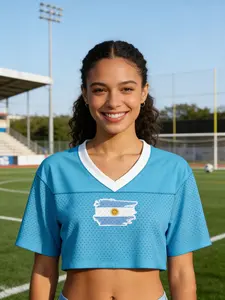 Argentina soccer jersey #22,women's World Cup Soccer Jersey Breathable Short Sleeve Football Shirt Casual Athletic Fan Edition Sportswear Top ice hockey/soccer/baseball/rugby, women's trendy and sexy T-shirts, women’s short tops, versatile and fashionable