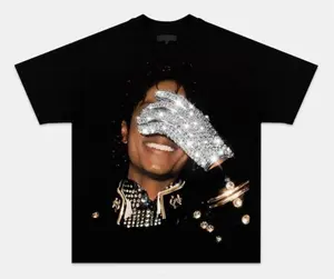 MJackson Glove Graphic T-Shirt Vintage 90s Tee