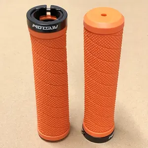 2024[MOTSUV Bike Handle Grips] MOTSUV Bicycle Handlebar Grip - Non-Slip Motorcycle/Bike Grip Tube, Multi-Color (Blue/Red/Purple/Orange/Black/Brown), Single-Pass Design for Mountain, Road, Cruiser - Anti-Slip Grip for Enhanced Control & Safety, Bike Handle