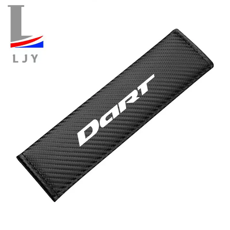 Dodge Dart Carbon Fiber Striped Seat Belt Shoulder Pads, Easy to Install and Remove, Convenient to Clean, Car Interior Accessory, Car Accessories