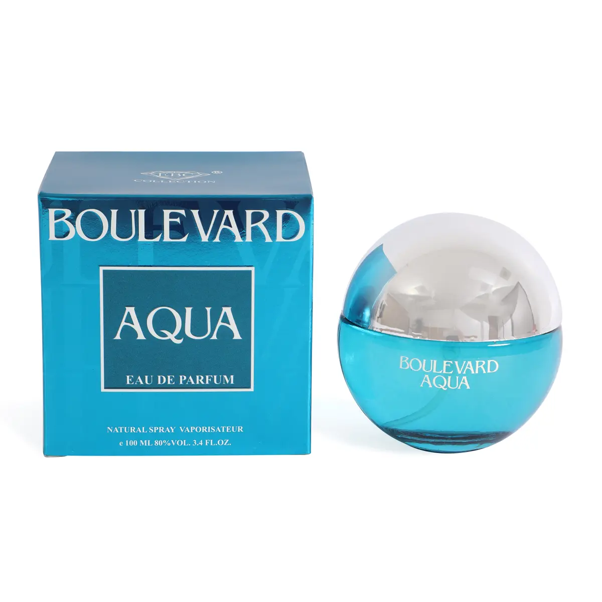 Boulevard Aqua Eau De Parfum Natural Spray Cologne for Men 100ml/3.4fl.oz. - Fragrance for Men