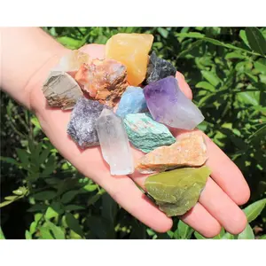 Bulk Mixed Crafters Collection: Gems Crystal Natural Rough Raw 1000 Carat Lot