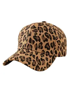 Leopard Print Baseball Cap Unisex, Lightweight Breathable Sun Hat, Autumn Winter Warm Fashion Accessory, Casual Street Style