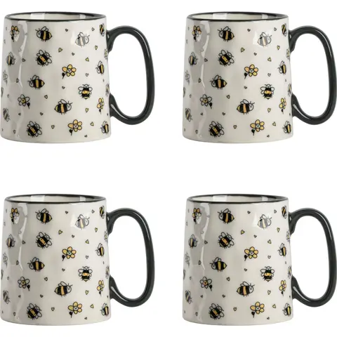 10 Strawberry Street Set of 4 Bella Mug