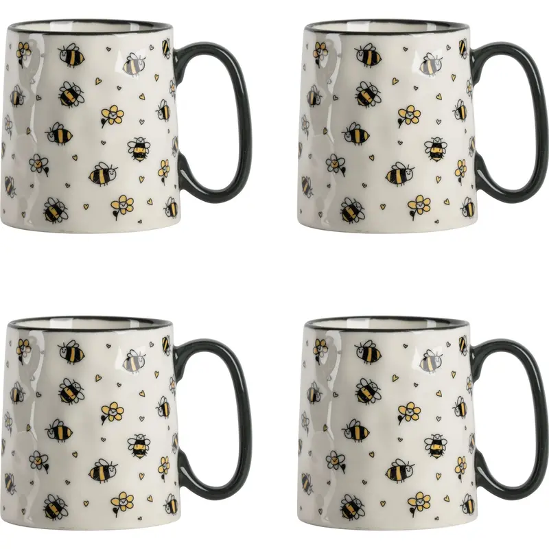 10 Strawberry Street Set of 4 Bella Mug