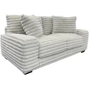 Porter Designs Big Chill Microfiber Loveseat - Gray