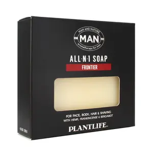 Plantlife MAN All-N-1 Bar Soap – Natural Herbal Body Bar, Handmade & Plant-Based