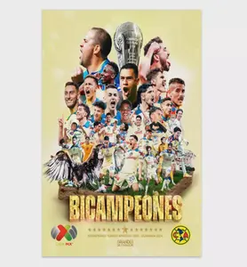 Club America Bicampeon Torneo Apertura - Clausura 2023 liga mx , Soccer Decor, Football Fan Gift