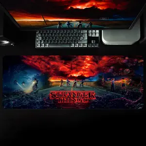 Stranger Things Desk Mat, Visit the Upside Down Extended Desk Pad, Hawkins Indiana Gaming Mouse Pad, Retro TV Show Fan Gift, Fantasy Gaming Mouse Mat, Trendy Workspace Setup