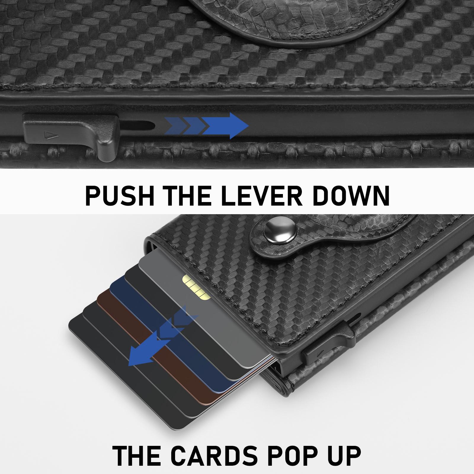 Wallet for Mens Smart Wallet Leather Card Holder Smart,Slim,Minimalist Wallet,Wallet 9-14 Card Capacity | ID Window | Cash Slot