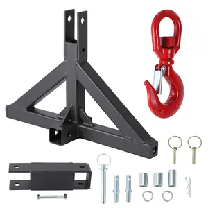 Garvee Tow Hitch 2 Inch & Towing Hook, 3 Point Trailer Hitch for Category 1, 3 Pt Tractor Heavy Duty Quick Hitch Drawbar Adapter
