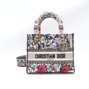 Pre-owned Dior canvas Shoulder Bags Lady D LITE Colorful Shoulder Bag T10385442
