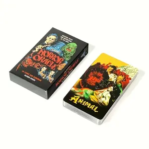 Dark Thriller Oracle Cards, Classic Horror Series, Unique Spiritual Guidance Collectible Card Set, Themed Card Game, Mystical Tarot Deck for Enthusiasts