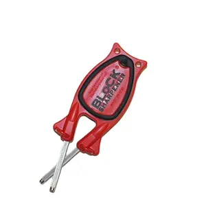 Block Sharpener - Made in the USA - Maintenance Tool for V-Edges & Serrated Surfaces - Manual Desktop Slotted Guide - Precision Engineering & Easy to Use Kitchen Kitchen Smooth Utensils Handles Utility Utility