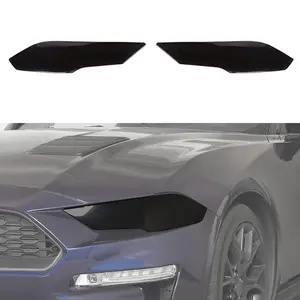 For 2018+ Ford Mustang 2024+ Front Headlight Lamp Cover Trims Guard