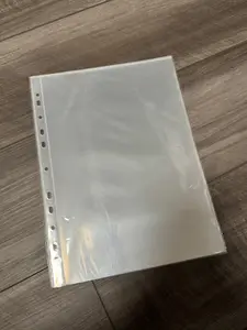 1 Pocket Premium Binder Refill Page, 11 Holes - Office Stationery