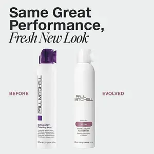 Paul Mitchell Extra-Body Hairspray, Flexible Hold, Maximum Volume, Humidity Resistance, For Fine Hair, 9.5 oz Creamy Curl Mousse Sulfate Free