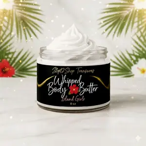 Island Girl Whipped Body Butter - Shea, Kokum & Mango Butters for Nourishing Hydration & Exotic Caribbean Aroma - Silky Smooth & Scented Skin Care