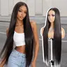 【Limited Stock】Style Icon 9x6 Wear and Go Glueless Straight Wig 36 Inch Synthetic Lace Wig Pre Cut Plucked Invisible Knots Wig For Women